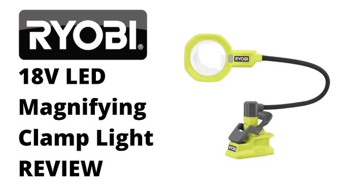 RYOBI - Lampe sur pince 18V - 900 Lumens - rotation 300° horizontale, 290°  verticale - RLCL18-0