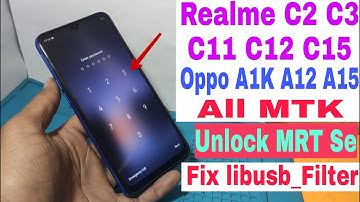 Realme C2/C3/C11/C12/15 Screen Lock Remove MRT Key  | One Click | | No Dead Risk | Fix libusb Fail |