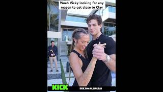 Woah Vicky looking for any reason to touch Clavicular #clavicular #woahvicky