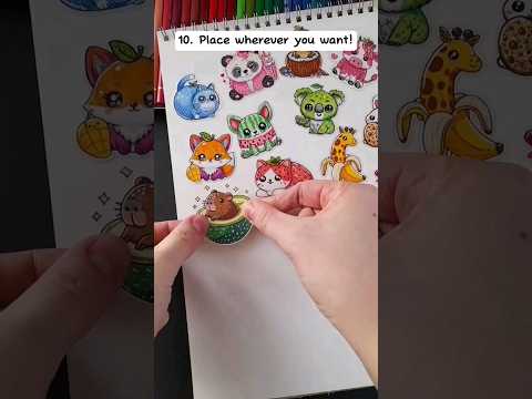 How to make your own STICKERS😍??! #shorts #stickersdiy