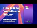 How to Block Websites on iPhone #screentime #smartphone #iphone #digitalwellness #howto #focusapp