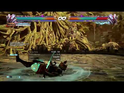 Yoshimitsu 78 Damage Balcony Break df+2 Combo Version 5 Tekken 7 20230311080537
