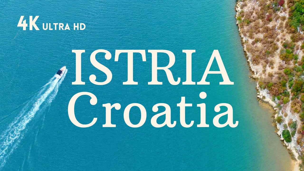 Croatia, Istria, September 2022, view 4K, drone, calming music, Lim, Groznjan, Porec, Novigrad, Hum