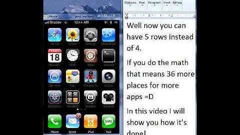 5(Five) Column Springboard for iPod Touch/iPhone 2G/3G tutorial!