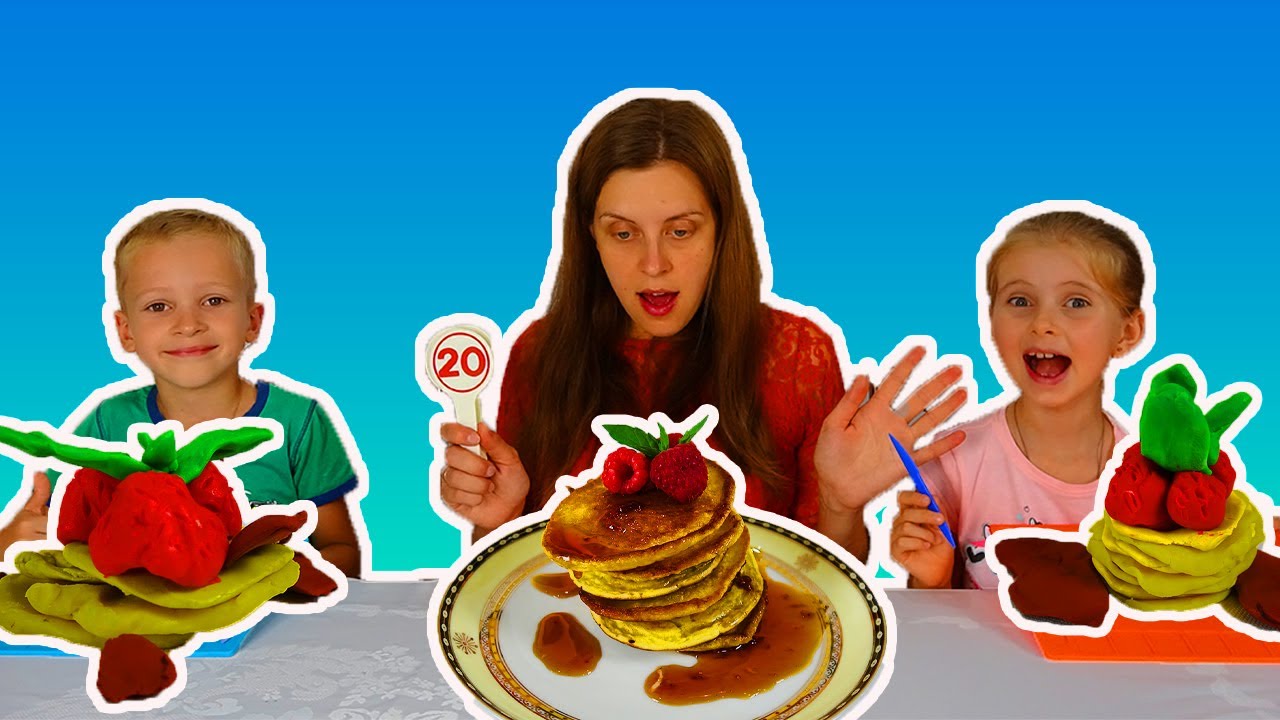 Modelează și mănâncă | Challenge cu plastilină pentru copii