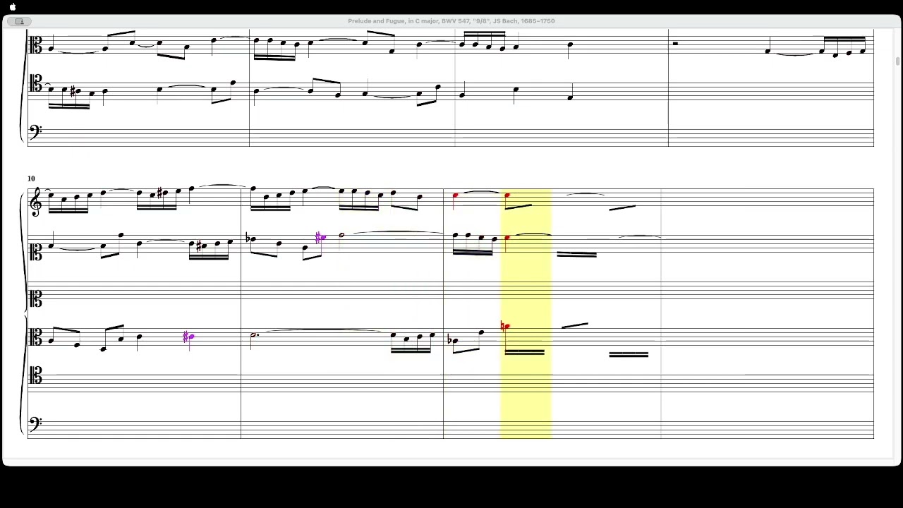 Prelude and Fugue in C major, BWV 547