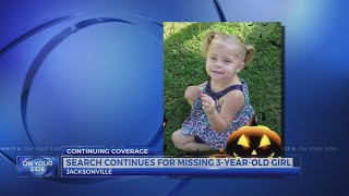 Amber Alert: Search for missing 3-year-old girl in Jacksonville enters second day