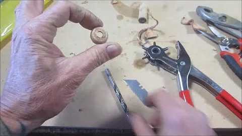 How to make a leather pump cup for your Coleman lantern or stove!