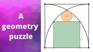 A square and a circle, a sangaku puzzle