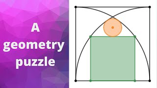 A square and a circle, a sangaku puzzle