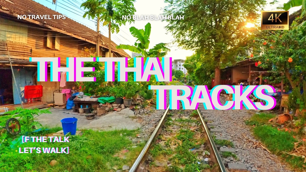 Walking Tour - Thai Tracks - Bangkok, Thailand - 4K
