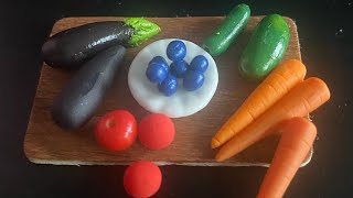 How to make simple fruits and veggies (polymer clay for beginners)