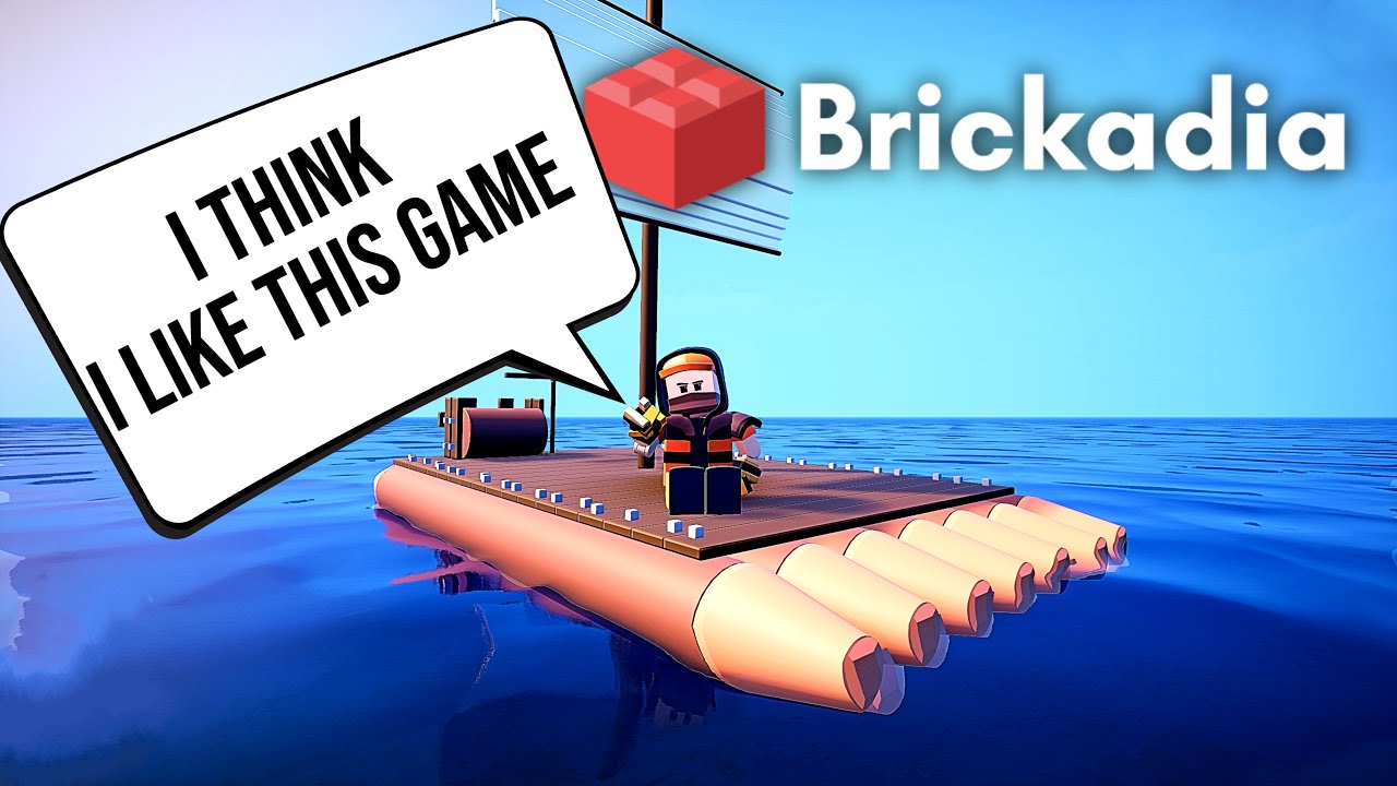 Brickadia - Building a cute little Raft  -  Easy and simple build !