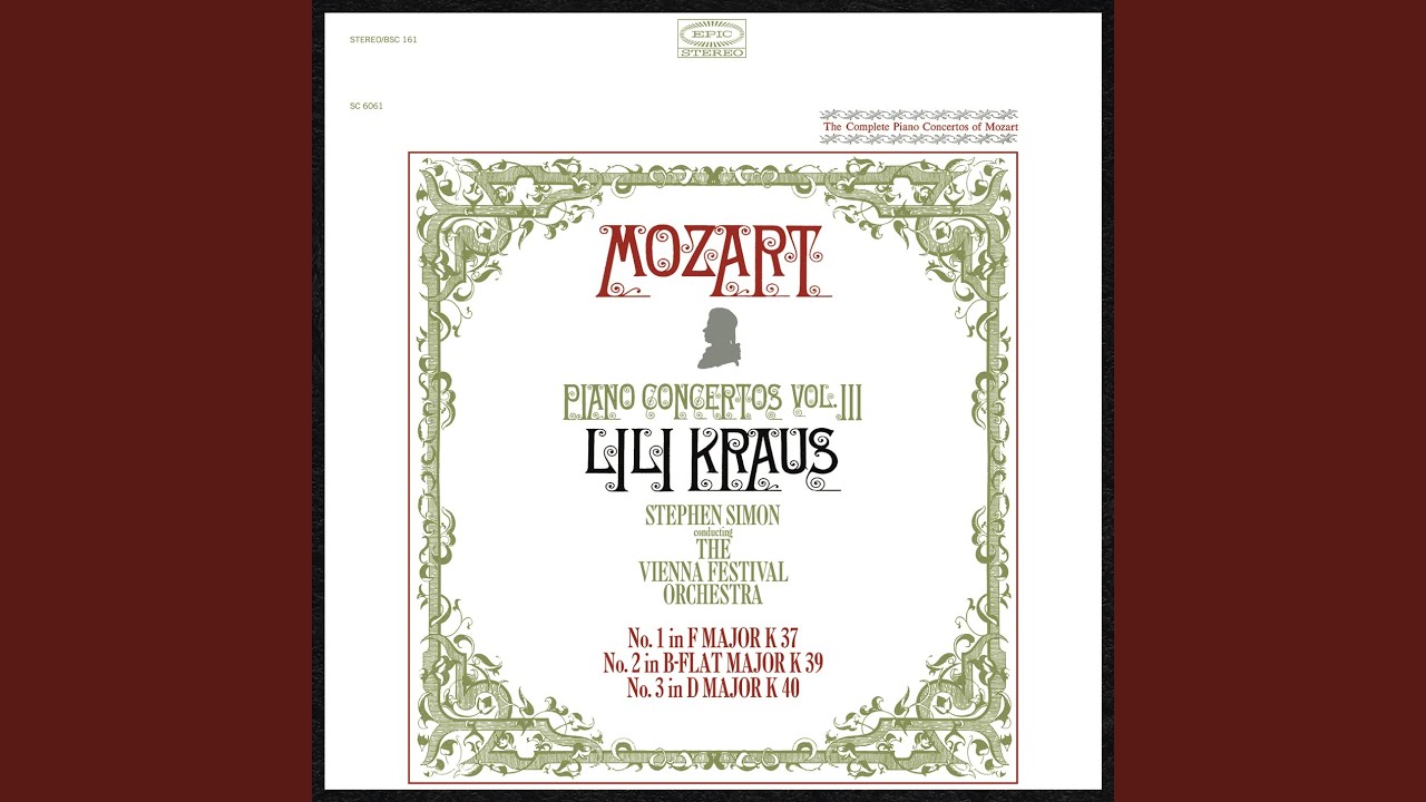 Concerto No. 1 in F Major for Piano and Orchestra, K. 37: I. Allegro