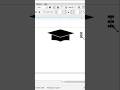 🎓 Graduation Logo Design 🔥Clean &amp; Professional | CorelDRAW👉 Watch till end 👀#youtube shorts #logo