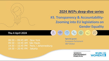2024 WEPs Deep-dive series: #3 Zooming into EU legislations on Gender Equality