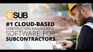 eSUB Construction Software - Platform Preview