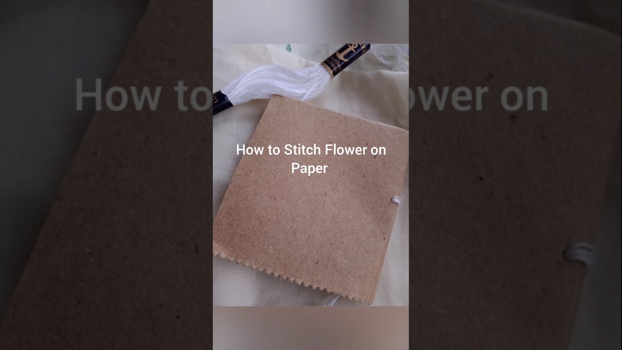 Basic Embroidery with Cotton thread - 10 ❤️🕙❤️