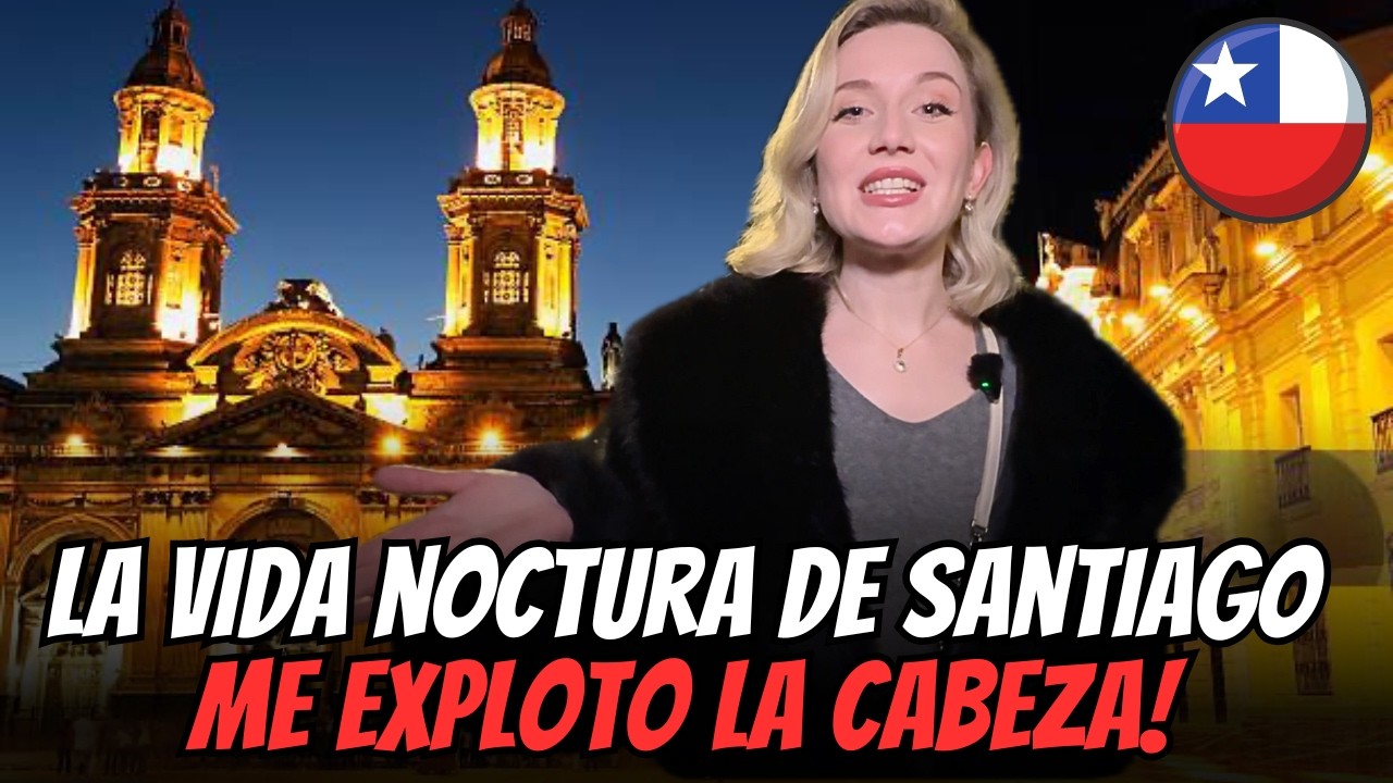 Rusa camina el centro de SANTIAGO de noche SIN CENSURA 🤯 🇨🇱