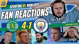 Man City Fans Fumingreaction To Sporting 4-1 Man City Uefa Champions League