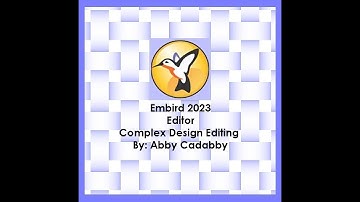 11. Complex Design Editing In Embird Editor