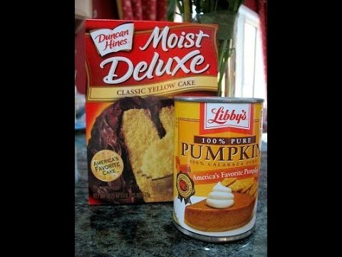 2 INGREDIENT RECIPE ( PUMPKIN MUFFINS )