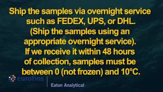 Ucmr3 Post Sampling Instructions Video By Eurofins Eaton Analytical Inc