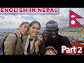 A day with nepalese students  i test their english