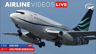 Rare Catch: Boeing 737-200 Takes Off from Honolulu! Plane Spotter's Dream Come True!