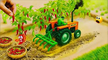 DIY Mini Tractor Can Plough Real Chilli Farming In Mud Science Project