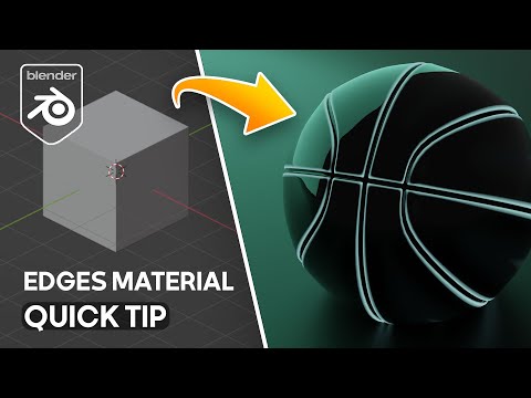 How  to add material to edges in Blender - Quick tip