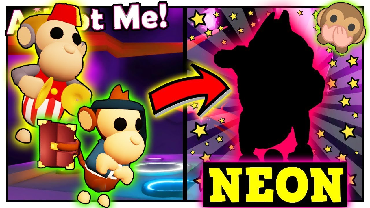 Mono De Negocios Neon Y Mono De Juguete Neon En Adopt Me Mascotas De Circo Roblox Youtube - juguetes de roblox adop me