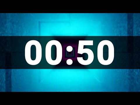 50 Second Timer with Cool Upbeat Music for Kids, Chill Instrumental Countdown