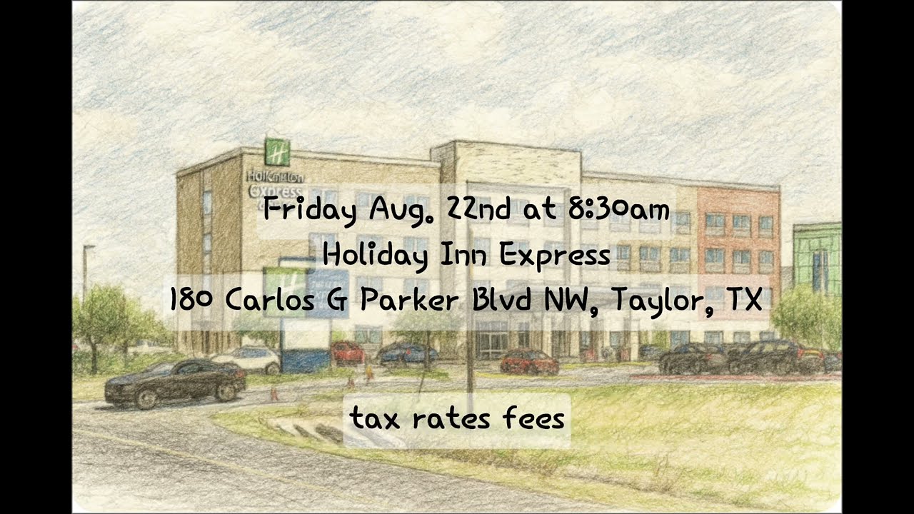 Special Called City Council Workshop Agenda | Taylor, TX — Aug 22, 2025, 8:30AM