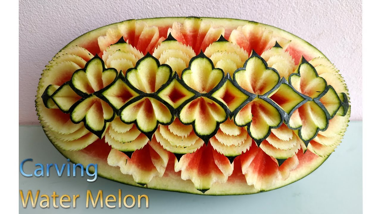 Watermelon new design | carving fruits | By BÀN TAY ĐEN 