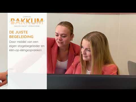 Stage bij de receptie op Camping Bakkum