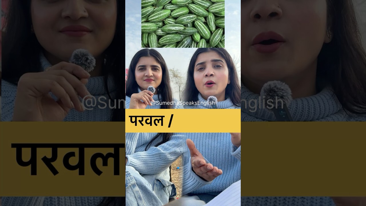 Learn Hindi to English Vegetables names with me 