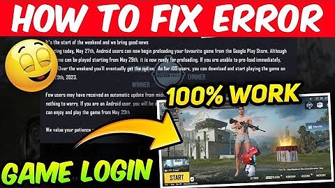 Bgmi Server Authentication Error Login Failed  HowToFixError