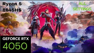 FORTNITE CHAPTER 6 - RTX 4050 Ryzen 5 8645HS HP VICTUS 15 - 1080P DLSS Q
