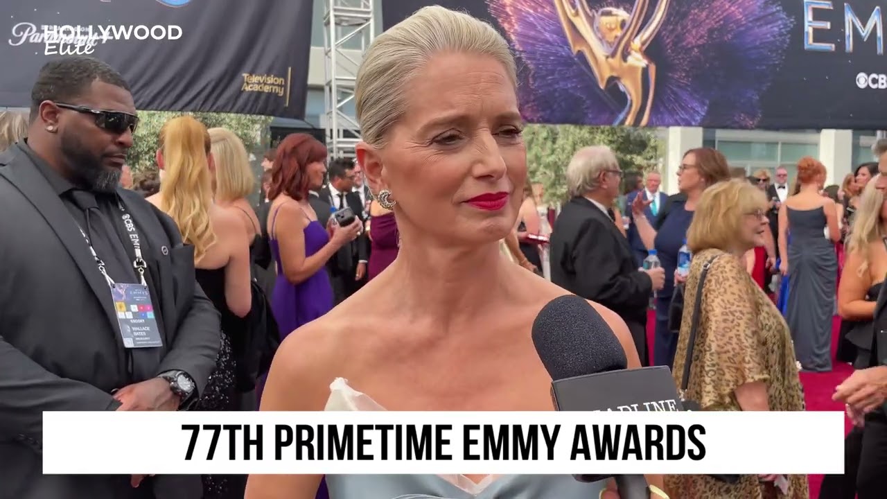 Кэтрин Ланаса о роли Дэны Эванс и работе с Ноа Уайлом в сериале «Питт» на церемонии вручения прем...