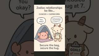 Zodiac relationships be like… CANCER + CAPRICORN