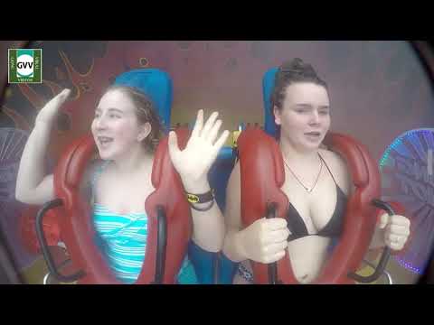 Crank Lucas, She almost got exposed on that slingshot ride #cranklucas  #slingshot #ride #woman #breast #reaction #funny