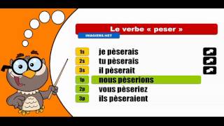 Les verbes conjugués # Peser = Conditionnel présent