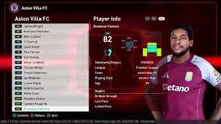 Обновление трансферов «Астон Виллы» 2026: набор лиц для PES 2021-SPFL2026