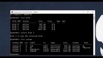 How to Format a Drive using Command Prompt Diskpart (Windows OS)