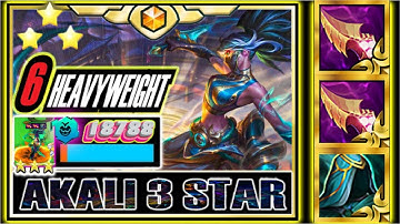 AKALI 3 STAR ⭐⭐⭐ + "ONE SHOT "  TFT SET 15  #tft #teamfighttactics#set15