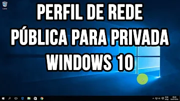 Como alterar o perfil de uma rede no Windows 10?