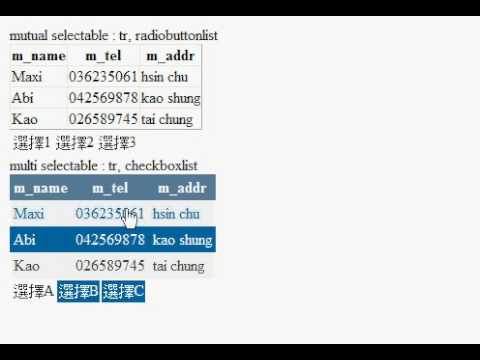 My jQuery Selectable Plugin under development