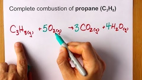 Complete Combustion of Propane (C3H8) Balanced Equation