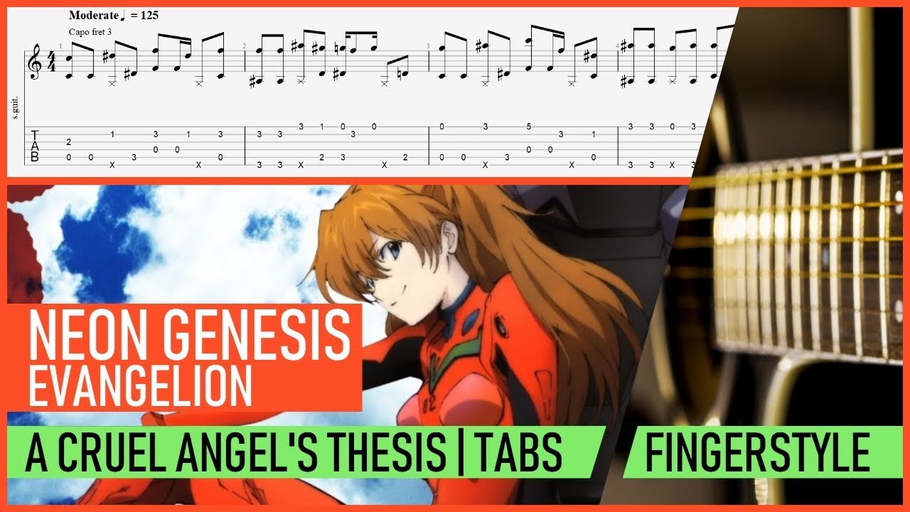 a cruel angel's thesis fingerstyle tab